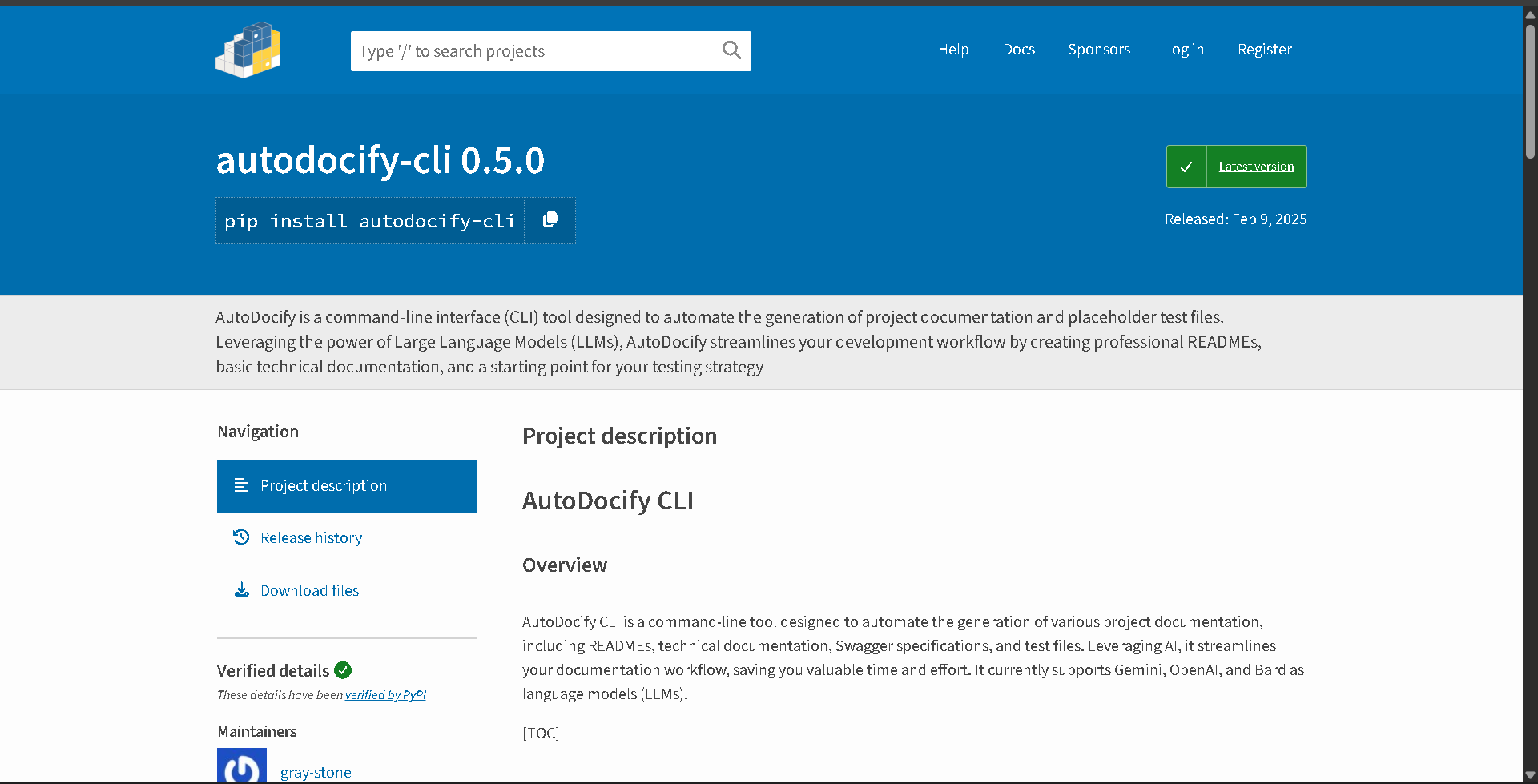 Autodocify project screenshot